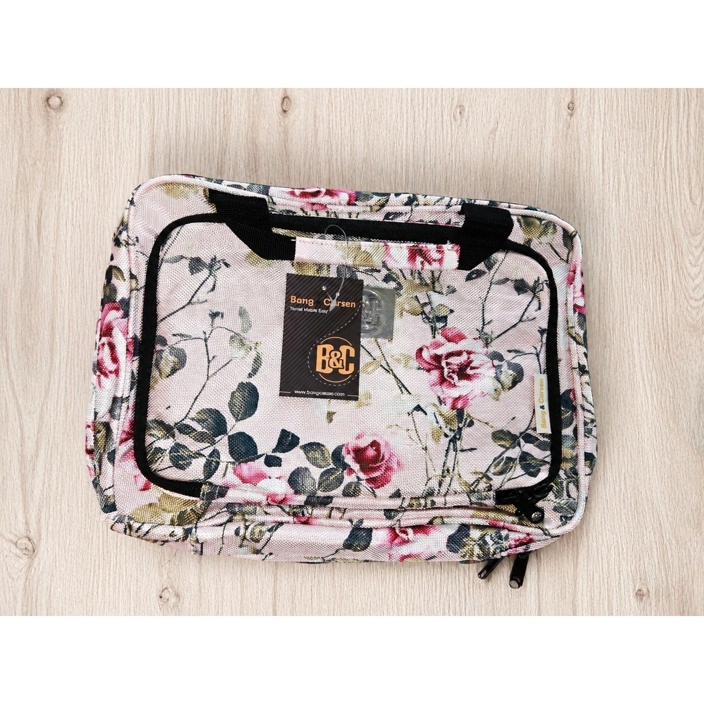 NWT Bang & Carsen Large Hanging Travel Cosmetic Toiletry Bag Floral Organizer